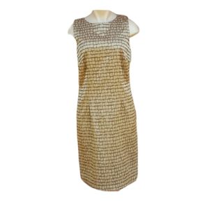 Size 8 Gold I.N. Studio Sheath dress sleeveless